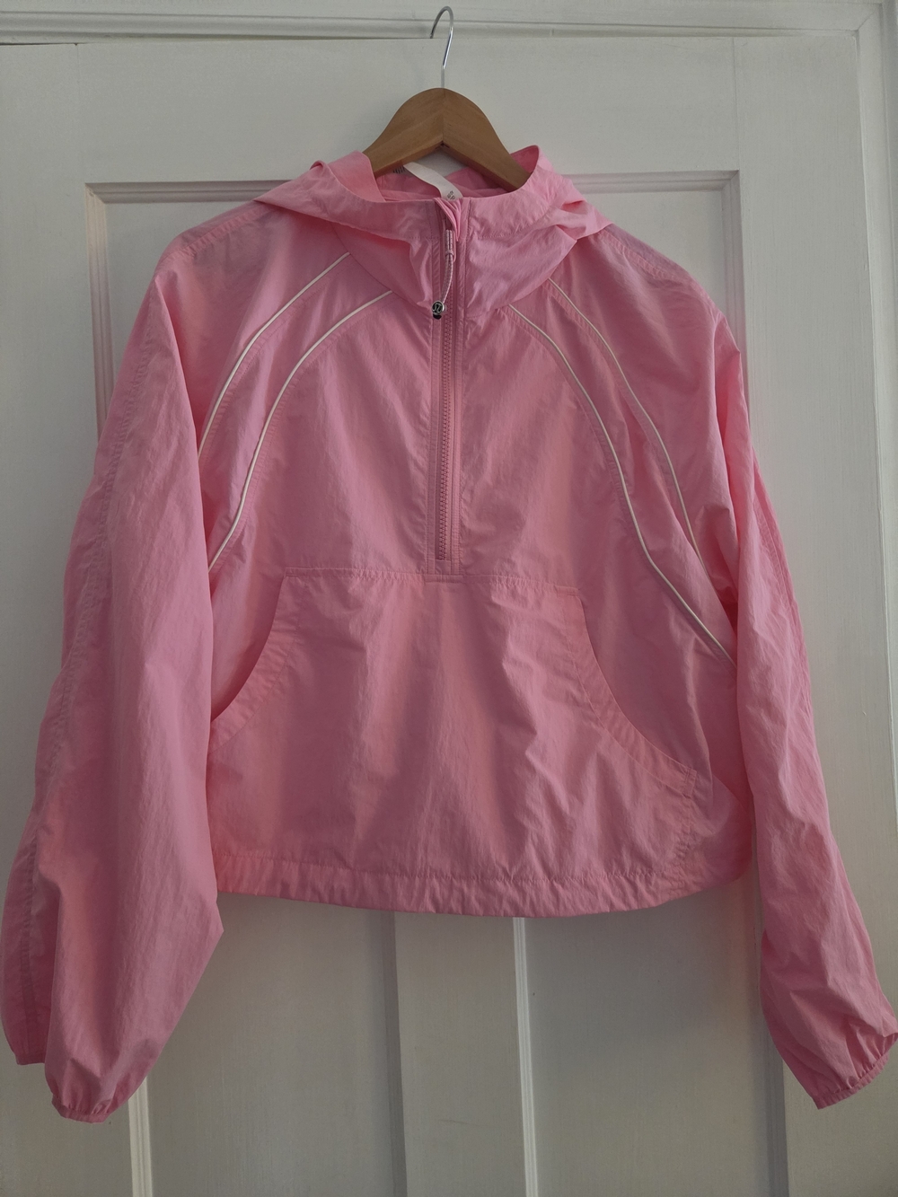 Lululemon Bubblegum Pink Windbreaker Jacket with Hood